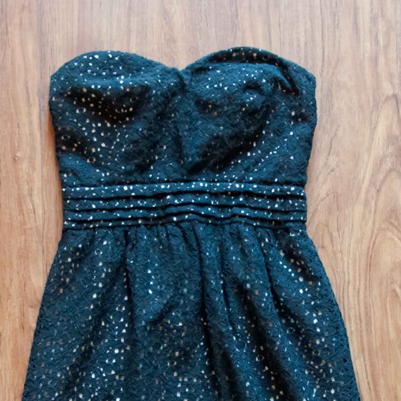 Pins and Needles Anthro Strapless Lace Dress - Picture 4 of 8